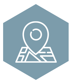 Service area icon showing a location pin on a map, representing roofing and siding services available across multiple Colorado locations.